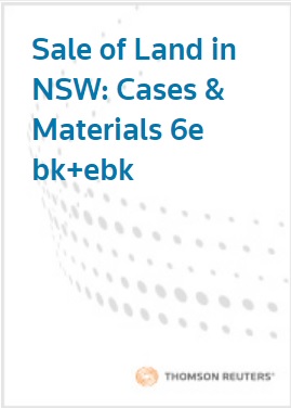 Sale of Land in NSW: Cases & Materials, 6th Edition