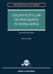 Colinvaux's Law of Insurance in Hong Kong, 4th Edition