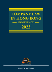 Company Law in Hong Kong: Insolvency, 2023