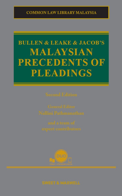 Bullen & Leake & Jacob's Malaysian Precedents of Pleadings, Second Edition