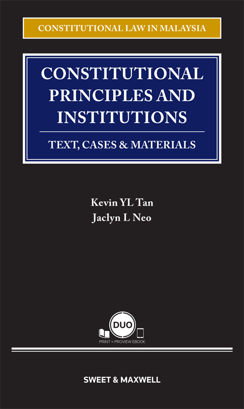Constitutional Principles and Institutions: Text, Cases & Materials (COMING SOON)