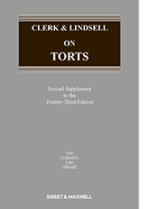 Clerk & Lindsell on Torts 23rd Edition 2nd Supplement