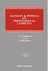 Jackson & Powell on Professional Liability 9th Edition 1st Supplement