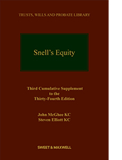 Snell's Equity 34th Edition 4th Supplement