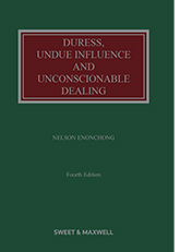 Duress, Undue Influence and Unconscionable Dealing 4th Edition