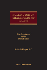 Hollington on Shareholders' Rights 9th Edition 1st Supplement