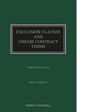 Exclusion Clauses and Unfair Contract Terms 13th Edition