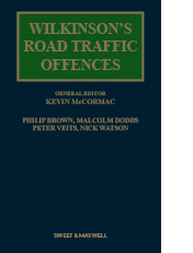 Wilkinson's Road Traffic Offences 31st Edition