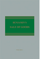 Benjamin's Sale of Goods 12th Edition