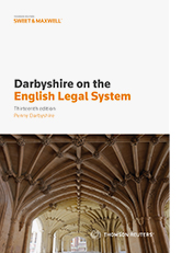 Darbyshire on the English Legal System 13th Edition